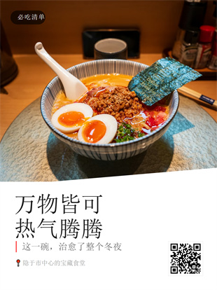 美食封面海报模板