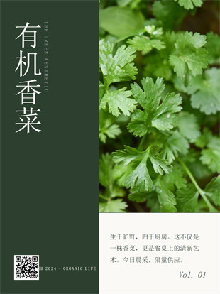 生鲜蔬菜封面海报模板