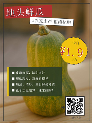 生鲜蔬菜封面海报模板