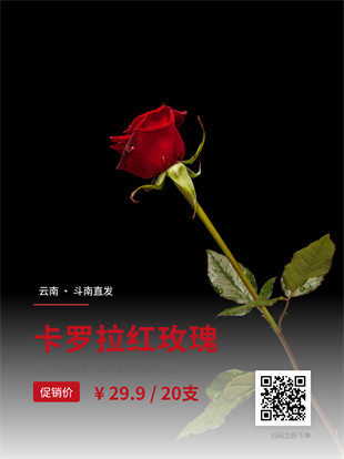 花店花束订制广告图模板